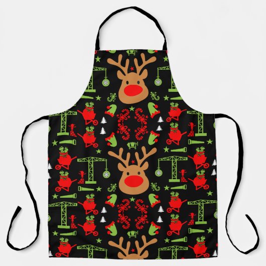 Bouwjaar kerst schort (Voorkant)