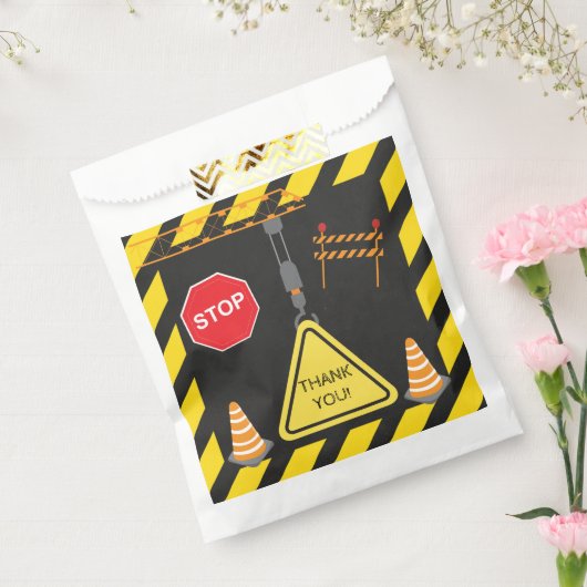 Bouwjaar Verjaardag thema dank u Bedankzakje (Gezegeld)