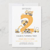 Bouwjaar Verjaardag Uitnodiging 2e verjaardag (Voorkant)