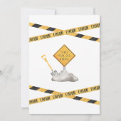 Bouwjaar Verjaardag Uitnodiging 3e verjaardag (Achterkant)