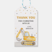 Bouwjaar Verjaardagsfeest Dank u Cadeau Labels Cadeaulabel (Voorkant)