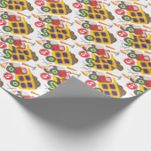 Bouwjaar Verjaardagsfeest Elke leeftijd Dump Truck Cadeaupapier (Hoek)