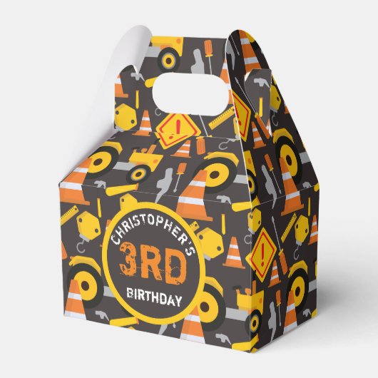 Bouwjaar Verjaardagsfeest Leeftijd Bedankdoosjes (Voorkant Zijde)