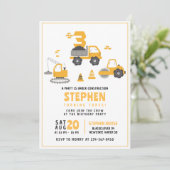 Bouwjaar Verjaardagsfeest Uitnodiging Sjablonen (Staand voorkant)