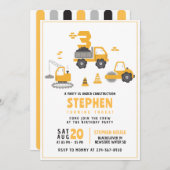 Bouwjaar Verjaardagsfeest Uitnodiging Sjablonen (Voorkant / Achterkant)