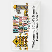 Bouwjaar Verjaardagsfeest Welkom Spandoek (Verticaal)