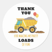 Bouwjaar Verjaardagsfeestgunst Ronde Sticker (Voorkant)