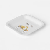 Bouwjaar Verjaardagsfeestje Borden Papieren Bordje (Gebogen)