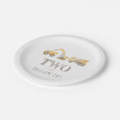 Bouwjaar Verjaardagsfeestje Borden Papieren Bordje (Gekanteld)