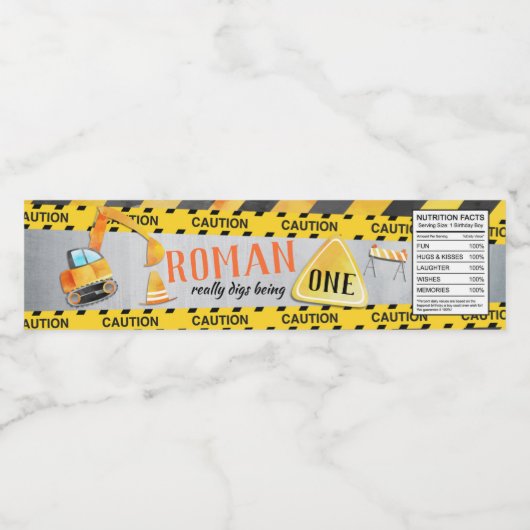 Bouwjaar Verjaardagspartij Waterfles Labels Waterfles Etiket (Enkel label)