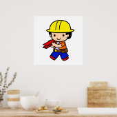 bouwjongen poster (Keuken)