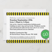 Bouwjongens 4e verjaardagsfeestuitnodiging kaart (Achterkant)