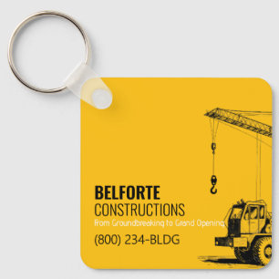 Bouwkalender   Gele & Zwarte Kraan Sleutelhanger