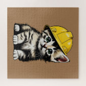 Bouwkat Legpuzzel (Horizontaal)