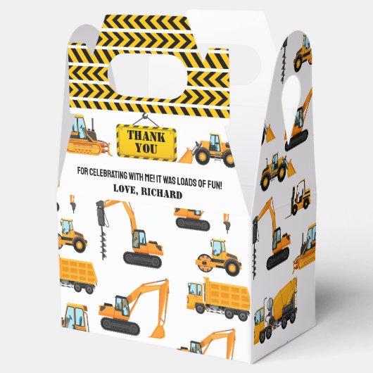 Bouwkinderen Birthday Party Bedankdoosjes (Geopend)