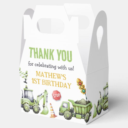 Bouwkinderen Birthday Party Bedankdoosjes (Geopend)