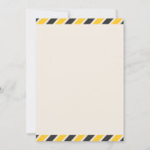 Bouwkinderen Birthday Party Kaart (Achterkant)