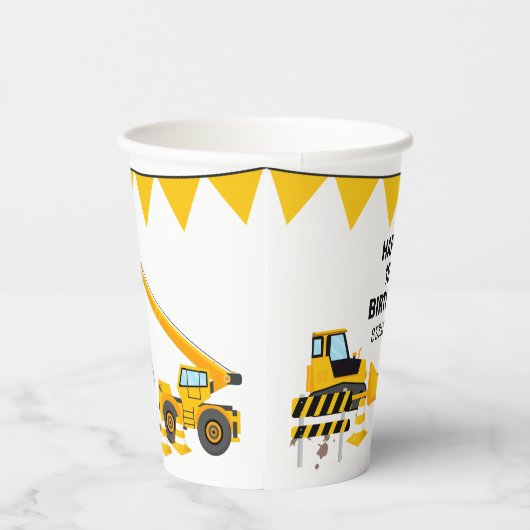 Bouwkinderen Birthday Party Papieren Bekers (Rechts)