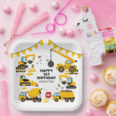 Bouwkinderen Birthday Party Papieren Bordje (Feest)