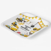 Bouwkinderen Birthday Party Papieren Bordje (Gebogen)