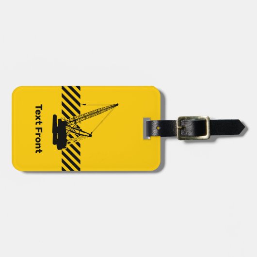 Bouwkraan Bagagelabel (Voorkant horizontaal)