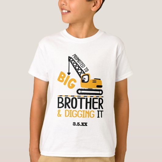 Bouwkraan Big Brother die het Kind digitaliseert T-shirt (Voorkant)