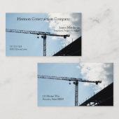 Bouwkraan en hemel visitekaartje (Voorkant / Achterkant)