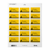 Bouwkraan Etiket (Full Sheet)