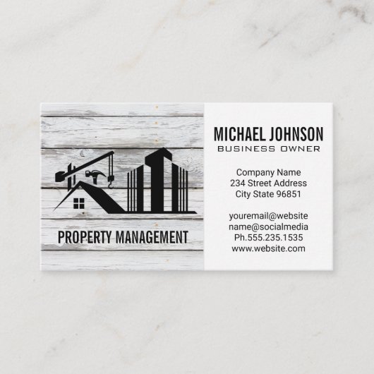 bouwkraan | Gebouwen Visitekaartje (Voorkant)