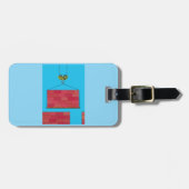 Bouwkraan Hefbakstenen muur Bagagelabel (Voorkant horizontaal)