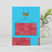 Bouwkraan Hefbakstenen muur Kaart (Staand voorkant)