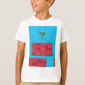 Bouwkraan Hefbakstenen muur T-shirt (Voorkant)
