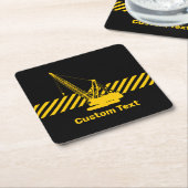 Bouwkraan Kartonnen Onderzetters (Schuin)