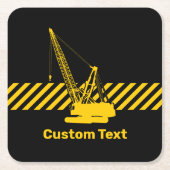 Bouwkraan Kartonnen Onderzetters (Voorkant)