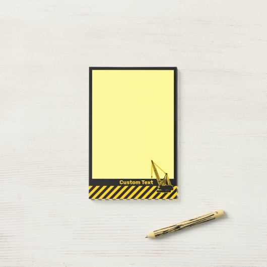 Bouwkraan Post-it® Notes (Op bureau)