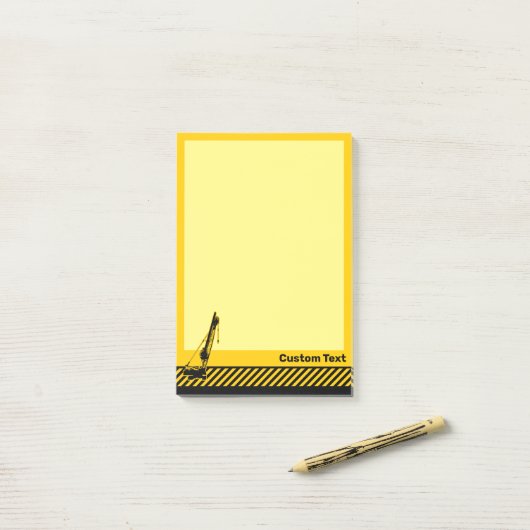 Bouwkraan Post-it® Notes (Op bureau)