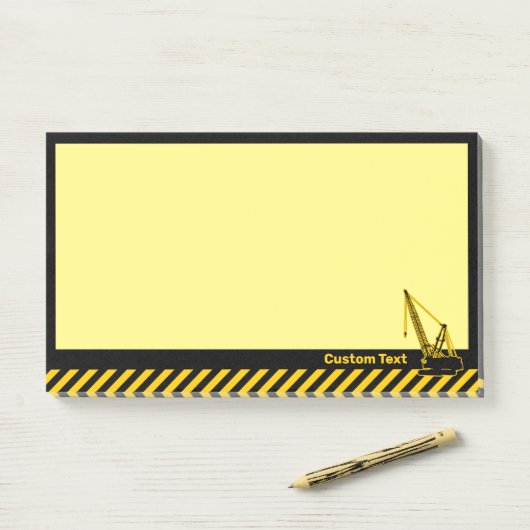 Bouwkraan Post-it® Notes (Op bureau)