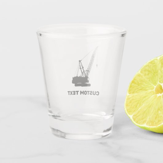 Bouwkraan Shot Glas (Achterkant)
