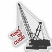 Bouwkraan Sticker (Voorkant)