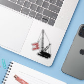 Bouwkraan Sticker (Laptop met iPhone)