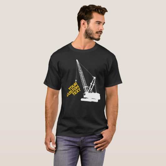 Bouwkraan T-shirt (Voorkant volledig)