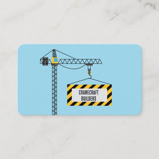 Bouwkraan Visitekaartje (Voorkant)