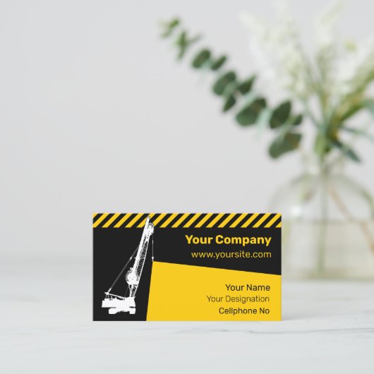 Bouwkraan Visitekaartje (Staand voorkant)