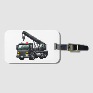 Bouwkraanwagen Bagagelabel