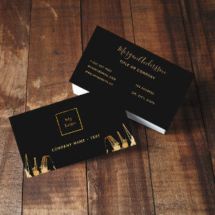 Bouwkranen van zwart goud visitekaartje