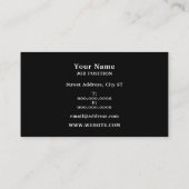 Bouwkunde en engineering geïnspireerd visitekaartje (Achterkant)