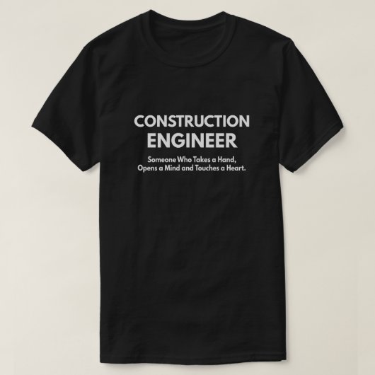 bouwkundig ingenieur t-shirt (Design voorkant)