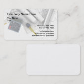 bouwkundige planning visitekaartje (Voorkant / Achterkant)