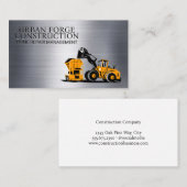 Bouwlading Lader | Metaal Borstel Visitekaartje (Voorkant / Achterkant)