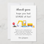 Bouwladingen vun Birthday Bedankkaart (Voorkant)